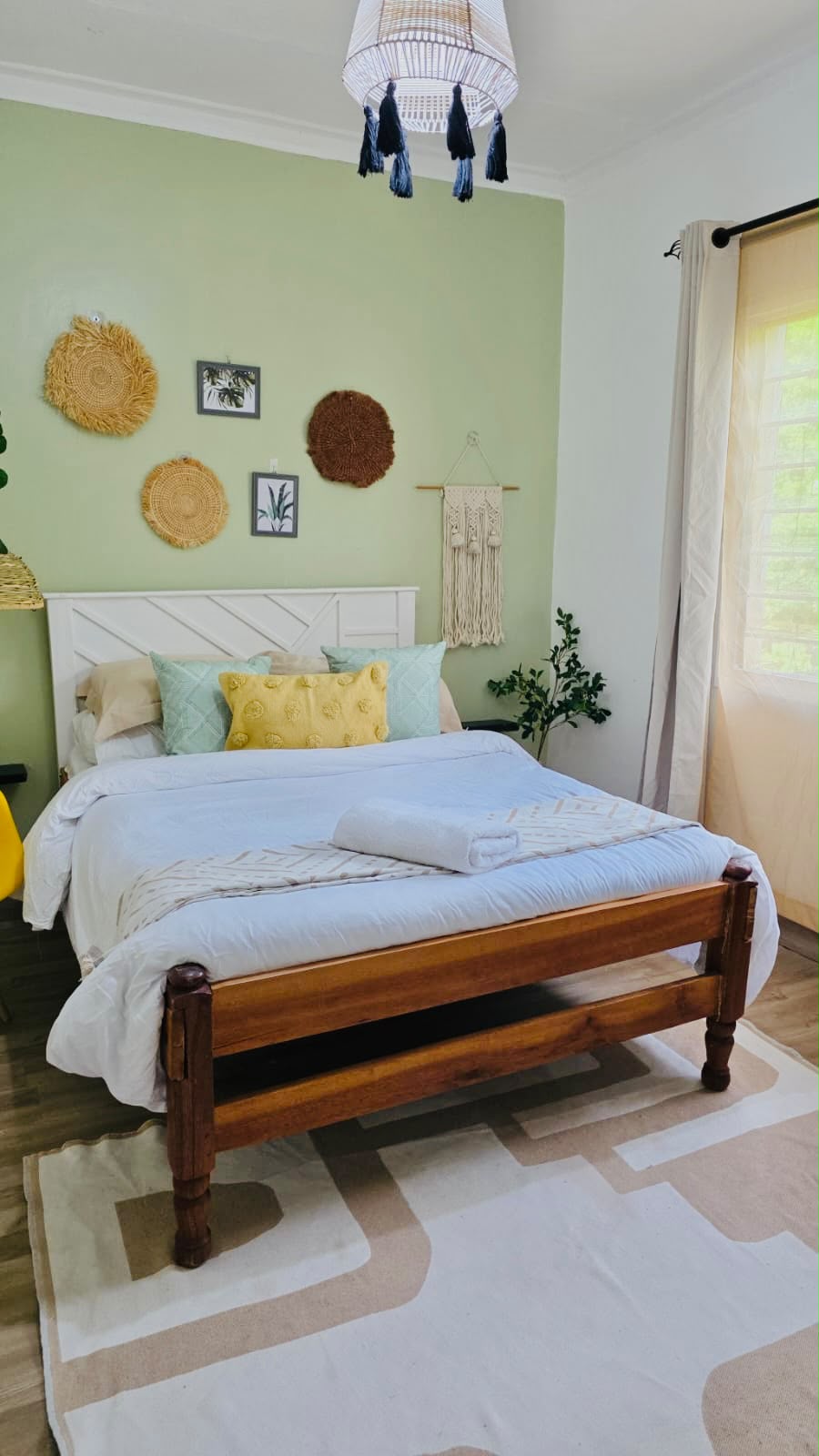 Green Serenity bedroom · first view — The Rustic, Eldoret