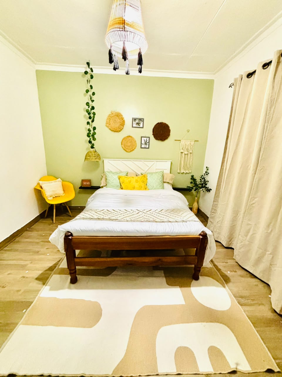 Green Serenity Bedroom at The Rustic in Eldoret