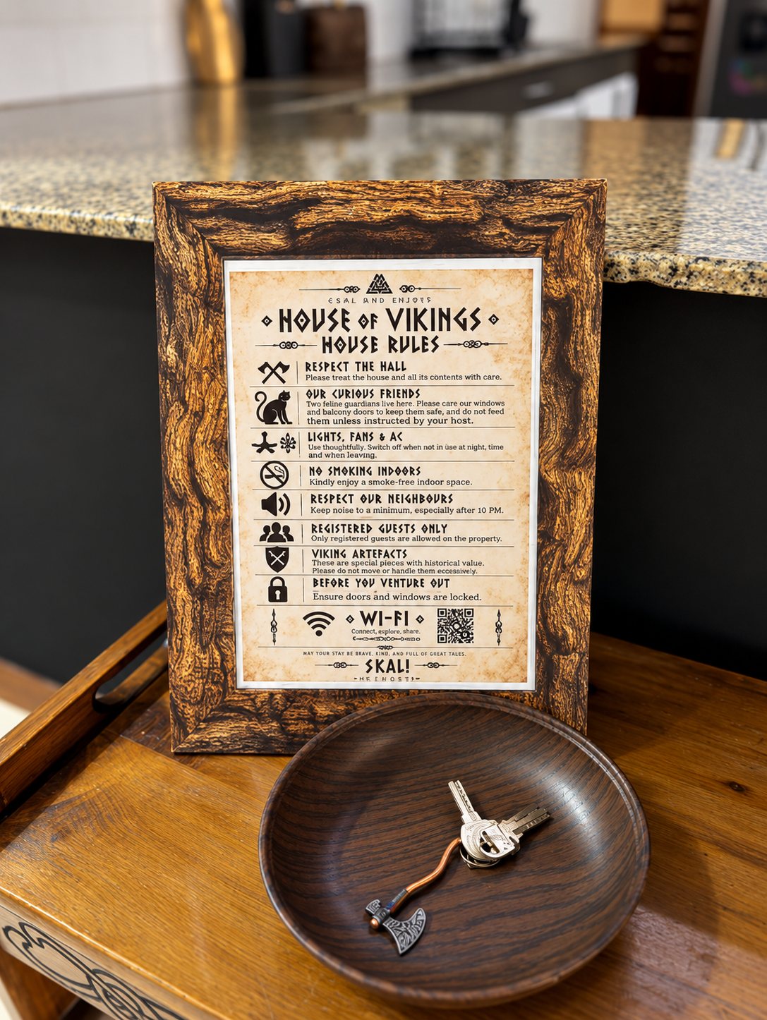House rules and welcome details