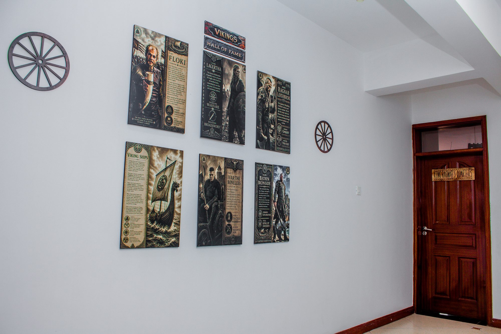 Hallway · Viking story wall